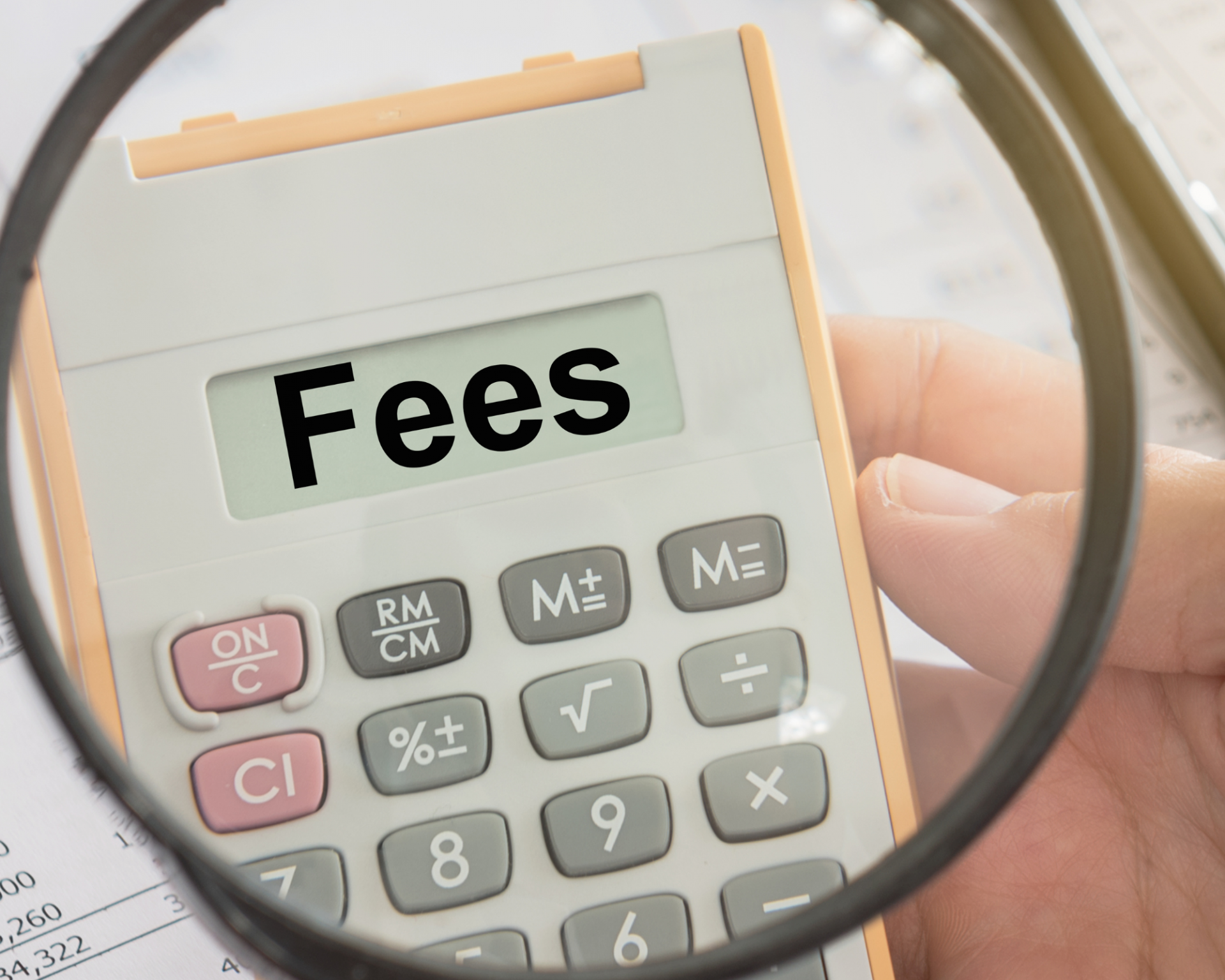 Calculator with fees