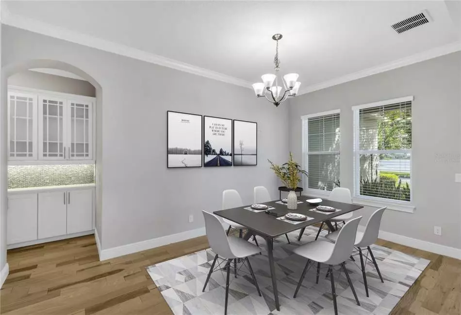 VIRTUALLY STAGED DINING  ROOM