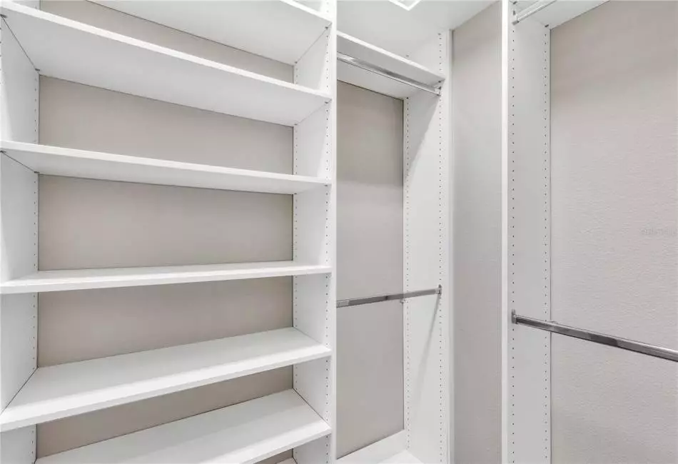 Upper level suite walk-in closet