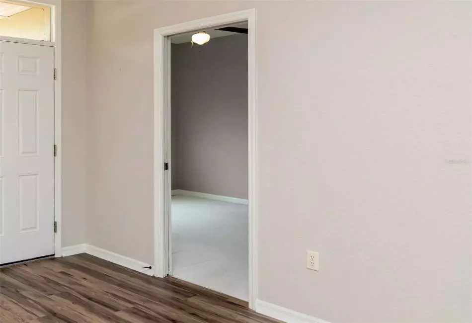 Entrance to office or 4th bedroom