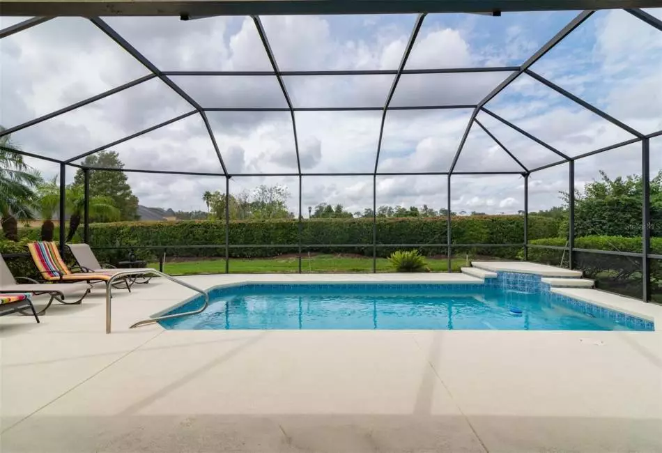 Large enclosed pool area