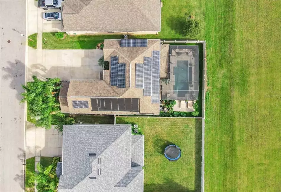 Drone view  42 Solar Pannels