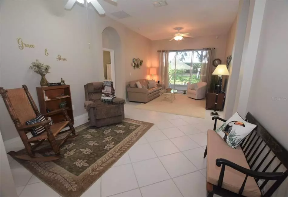 In this home the dining room has been place adjacent to the back lanai....