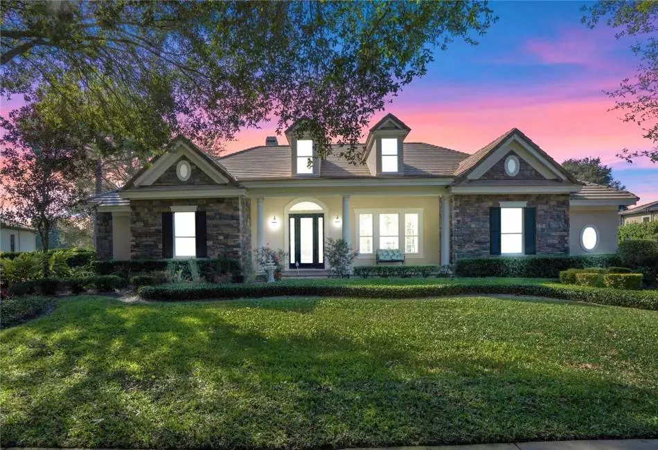 Majestic 5 bedroom 4.5 bath home sits on just under 1/2 an acre.