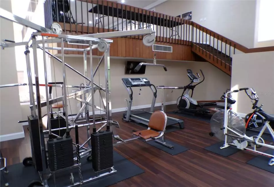 workout area in club house
