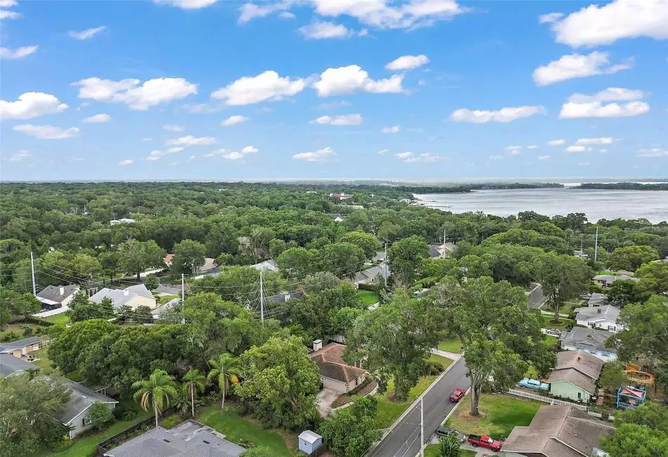 Aerial Views of Home and Mount Dora
