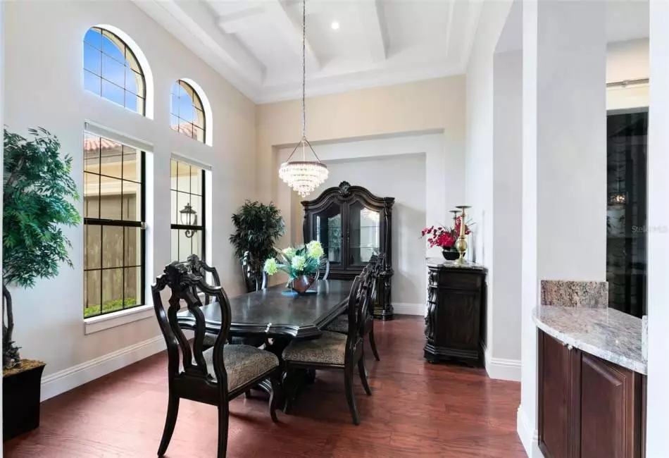 . Step inside and to your immediate left is the formal dining room.