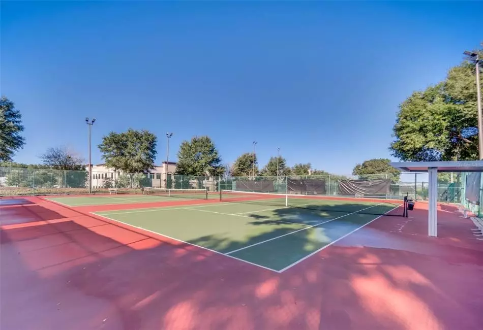 Tennis & pickleball courts available
