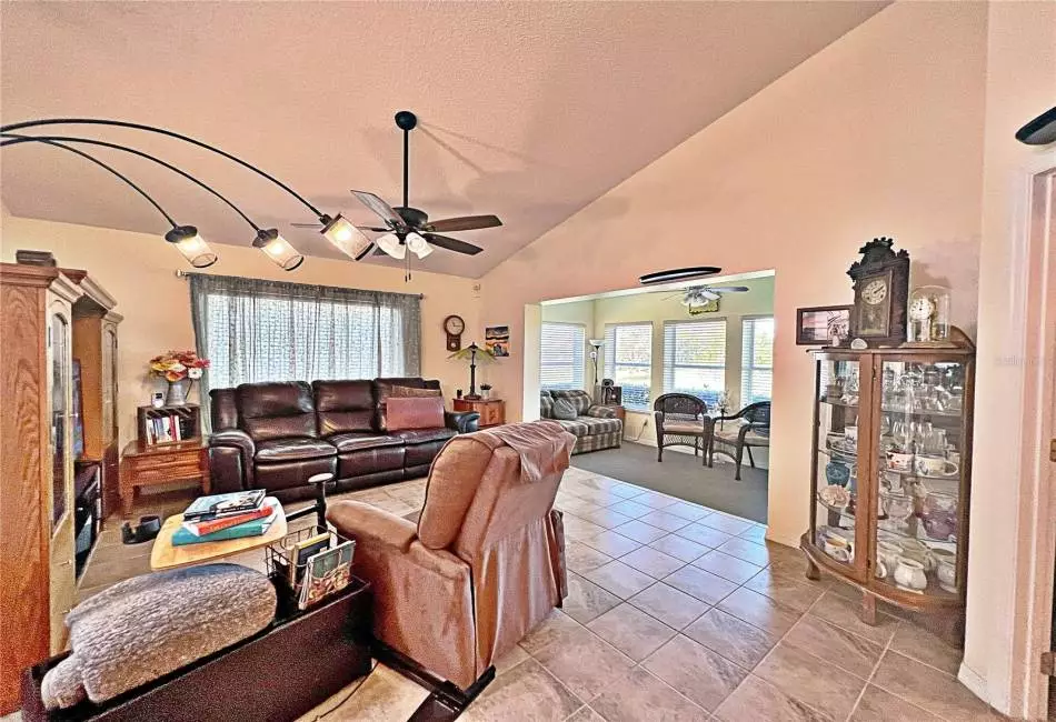 Additional view of Living room and enclosed lanai, open floor plan