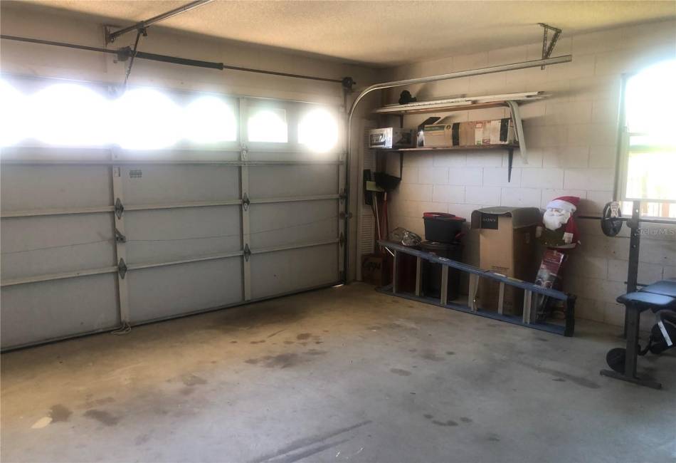 Two-car garage interior