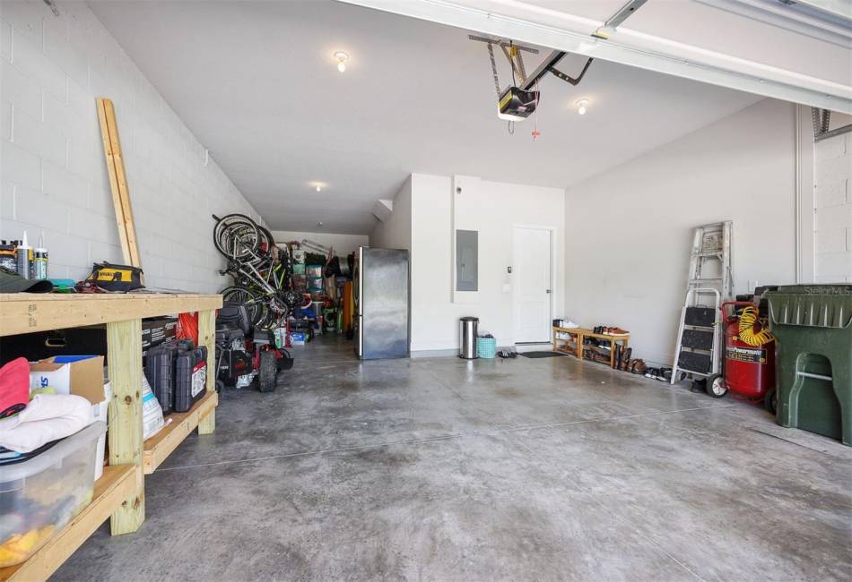 What a plus to have such a huge garage for storage.  This area measures 19.10 X 33.9  See floor plan attached to the MLS. You can store a boat. Have a workshop. Whatever your needs this house has so much to offer.