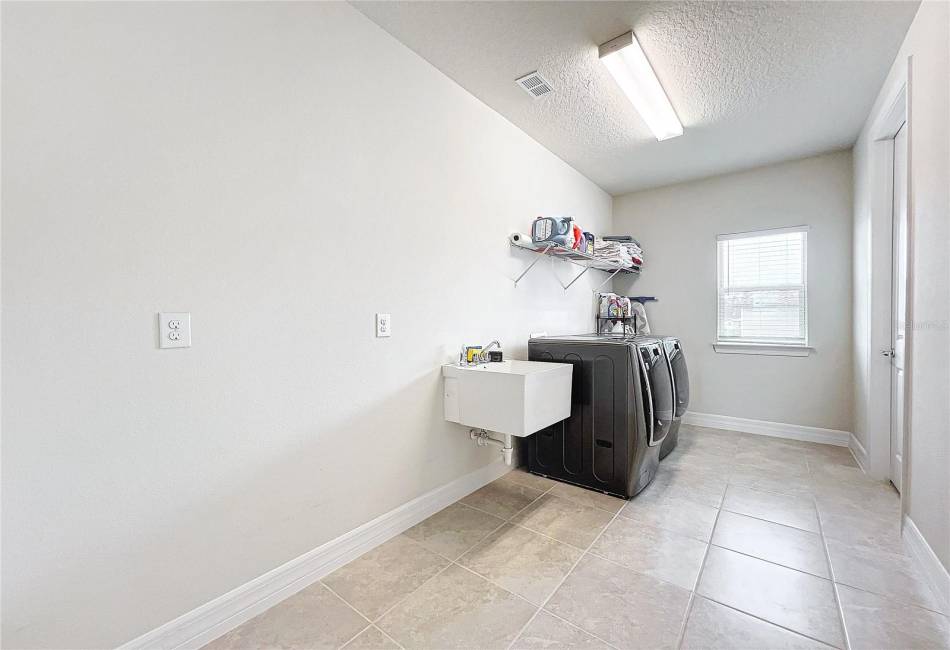 Laundry Room with sink on second floor