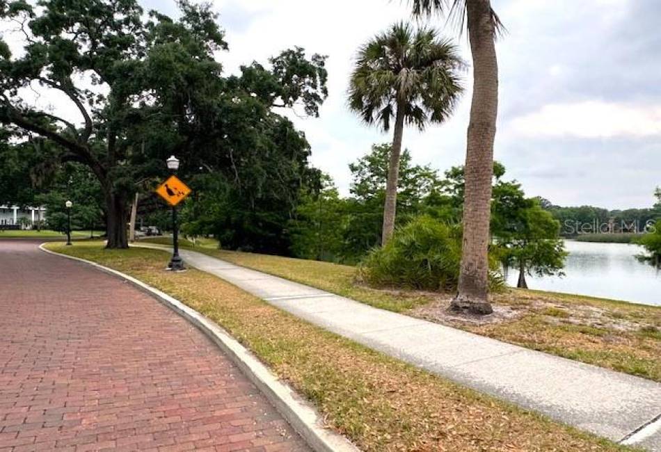 Walkway all around the Lake