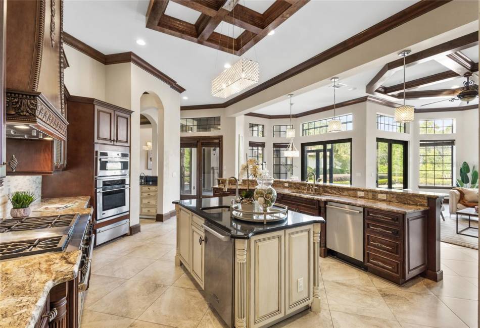 Beautiful Bay windows in Family Room