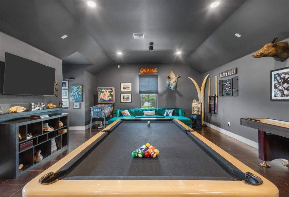 AMAZING game room with full bar on the 2nd floor